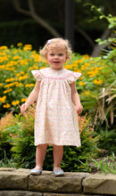 Load image into Gallery viewer, PINK AND YELLOW FLORAL BISHOP DRES