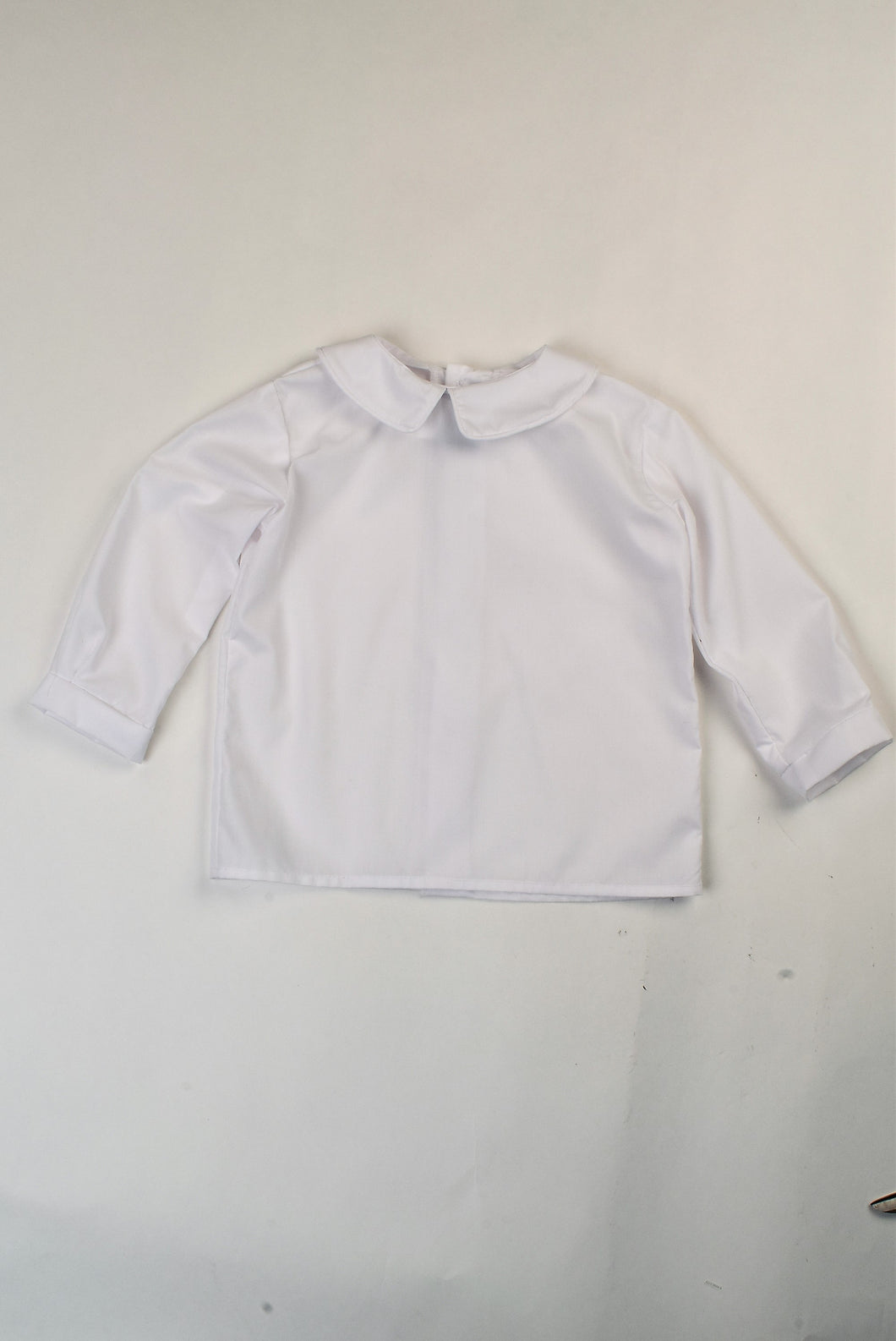 Boys Long Sleeve White Piped Eton Shirt