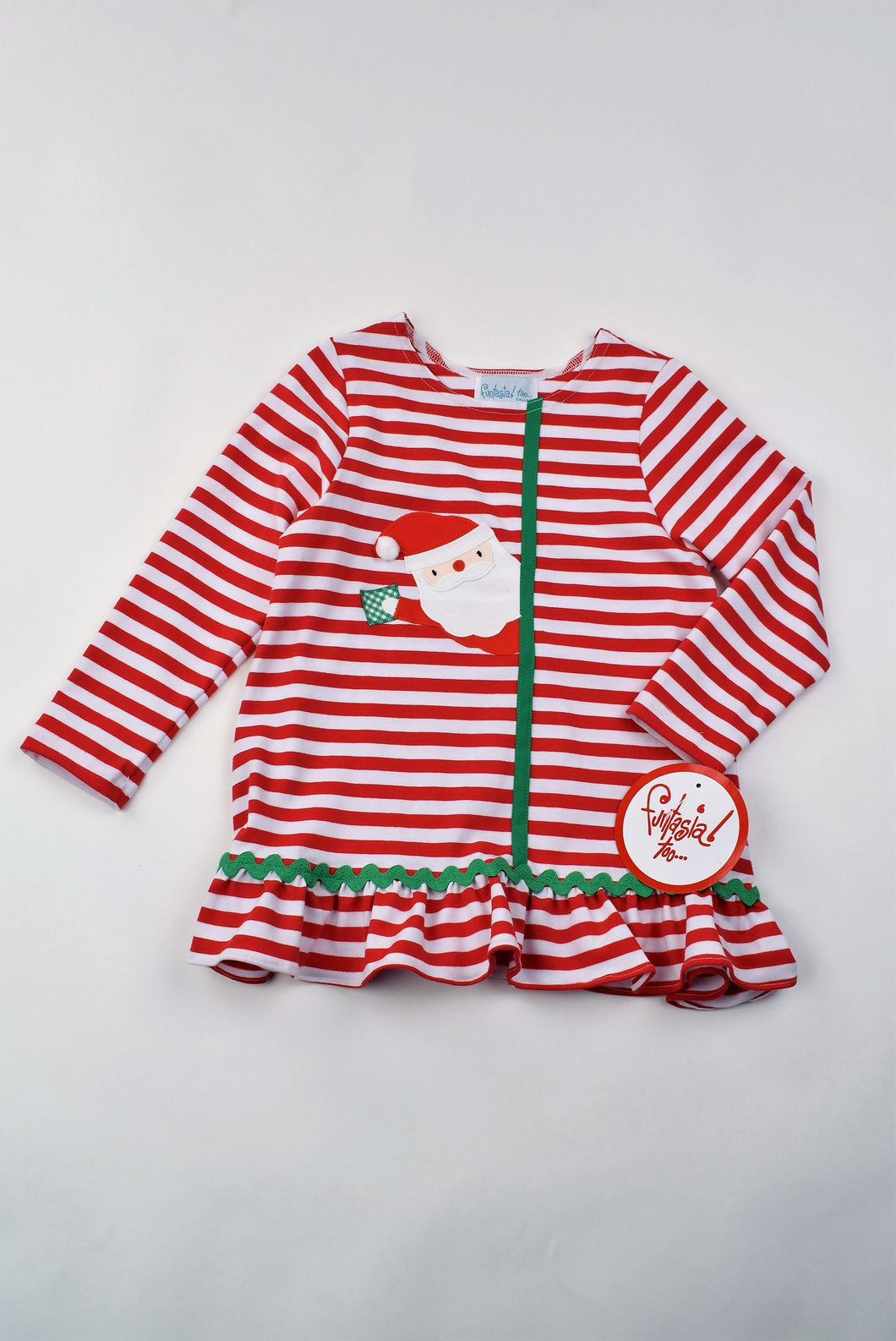 Girls Baby Doll Top Santa
