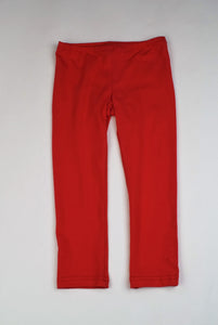 Girls Red Leggings