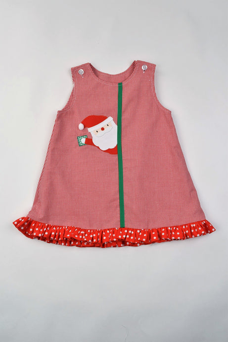 Girls Reversible Santa/Hearts Jumper