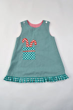 Load image into Gallery viewer, Girls Reversible Candy Canes/Flowers Jumper