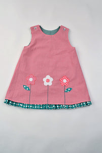 Girls Reversible Candy Canes/Flowers Jumper