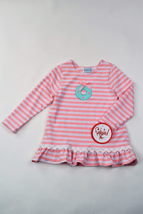 Girls Baby Doll Wreath Top