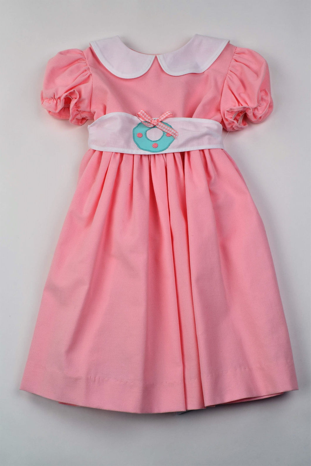 Girls Wreath Sash Waistline Dress