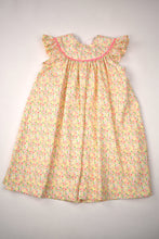 Load image into Gallery viewer, PINK AND YELLOW FLORAL BISHOP DRES