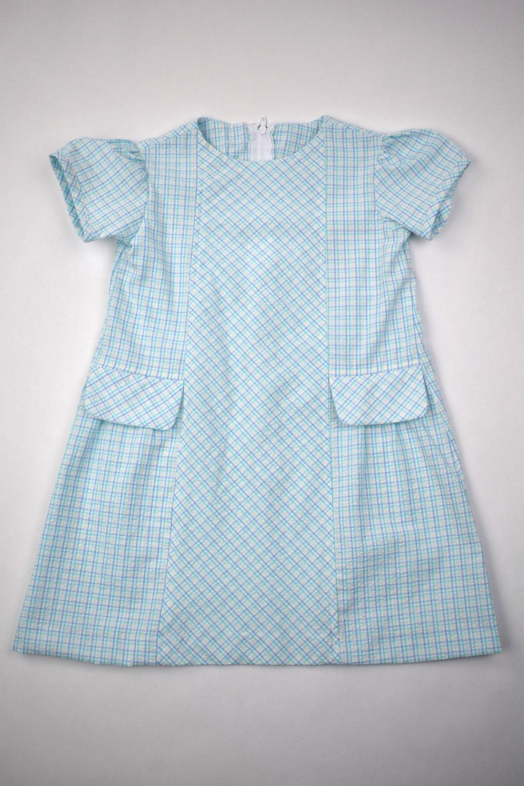 PLAID SEERSUCKER DRESS