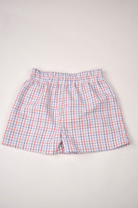 PRIMARY PLAID BOYS SHORTS