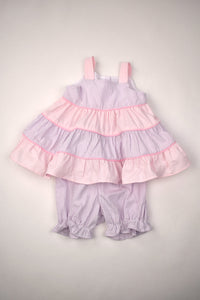 Pink and Lavender Tiered Popover Set