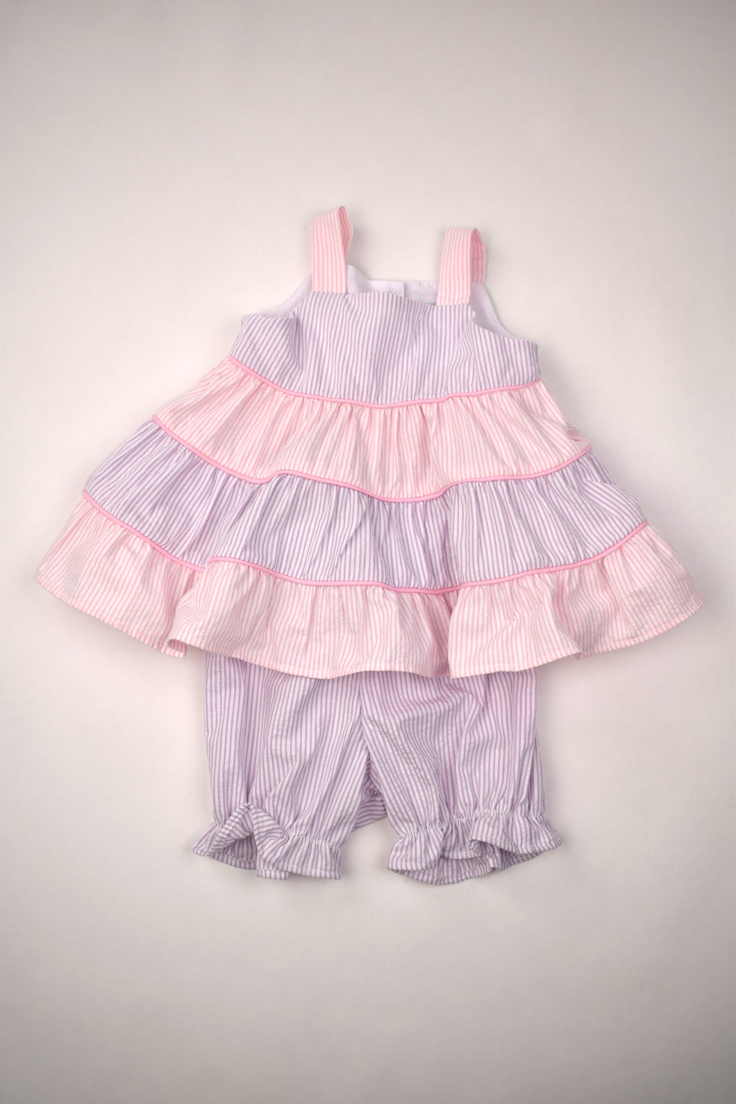 Pink and Lavender Tiered Popover Set