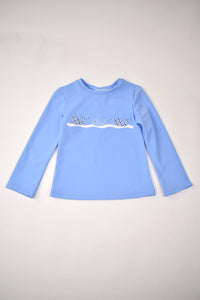 WHALE APPLIQUE RASH GUARD AND SWIM TRUNKS SET