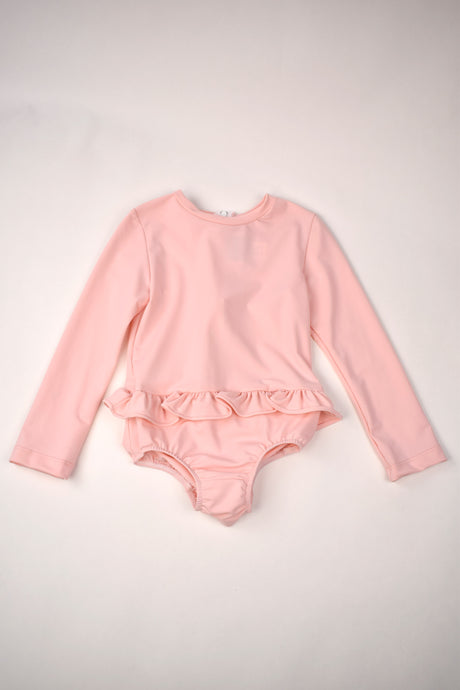 PINK RASH GUARD SWIMSUIT