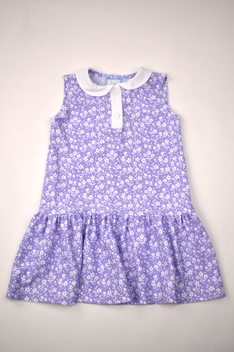 LAVENDAR FLORAL TENNIS DRESS